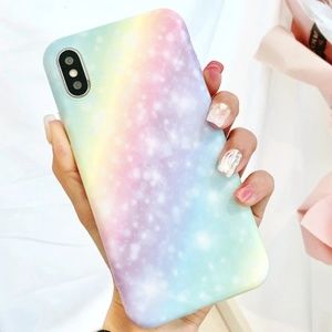 NEW iPhone X/XS Pastel Rainbow Case